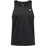 New Balance Tehnička sportska majica 'Essentials Singlet' crna / bijela