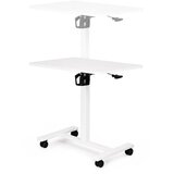  Mobilni stol 70x48 cm, stol za prijenosno računalo, podesiva visina 71,5-112 cm, bijela, ModernHome | shoptok.hr