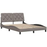  Okvir za krevet bez madraca smeđesivi 140 x 190 cm od tkanine | shoptok.hr