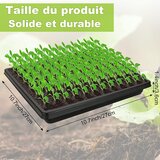 JMIATRY komplet 11 plastičnih pladnjev za vzgojo rastlin - 26,9×26,9×3,6 cm | Shoptok.si