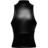 Noir Handmade F324 Glam Wetlook Top with Vinyl Corset M | Shoptok.si