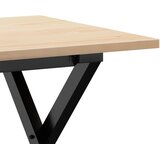  Stolić za kavu X-oblika 80x50x40 cm borovina i čelik | shoptok.hr