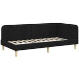  Kutni okvir kreveta s madracem Crna 90 x 190 cm tkanina | shoptok.hr