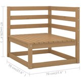  Vrtna sedežna garnitura 10-delna trdna borovina, (20998768) | Shoptok.si