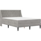  Okvir kreveta s madracem Zidne 2 pcs Svijetlo siva Baršun - Svjetlosiva 180 x 200 cm | shoptok.hr