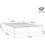  Okvir za krevet bez madraca ružičasti 140 x 190 cm baršunasti | shoptok.hr