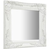 Maison Chic Stensko Ogledalo - Zrcalo - Kozmetično ogledalo v baročnem stilu 40x40 cm belo, (21697673) | Shoptok.si