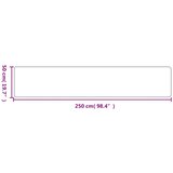  Tepih-staza s izgledom sisala boja pijeska 50 x 250 cm | shoptok.hr