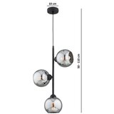  Brilagi - Visilica na sajli 3xE27/60W/230V crna/zadimljena siva | Eponuda.com