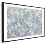  Plakat - Worn Floral Patterns in Muted Turquoises 60x40 Crni okvir s margom | shoptok.hr