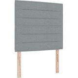  Box Spring postelja z ležiščem in LED svetlobo svetlo siva 90x190 cm tkanina, (22081135) | Shoptok.si