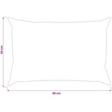  Presvlaka za jastuk 6 kom. HEERLEN Crna 50 x 80 cm | shoptok.hr
