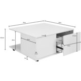 MID.YOU klubska miza couchtisch | Shoptok.si