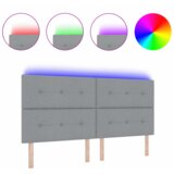 vidaXL LED Uzglavlje Svjetlosiva 100 cm Tkanina | shoptok.hr