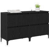  Komode 2 pcs Crni hrast 60 x 35 x 70 cm Konstruirano drvo | Eponuda.com