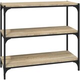 TV ormarić boja hrasta 80x33x70,5 cm konstruirano drvo i čelik | shoptok.hr