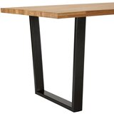 Bessagi Home jedilna miza kayla, barva hrasta, železo | Shoptok.si