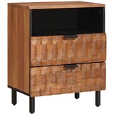  Noćni ormar s ladicama Smeđa 50 x 33 x 60 cm Čvrsto drvo manga | shoptok.hr