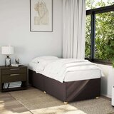 vidaXL Posteljni okvir temno rjav 100x200 cm blago, (21292577) | Shoptok.si