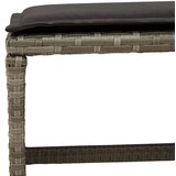  17-dijelni vrtni blagovaonski set s jastucima poliratan sivi | shoptok.hr