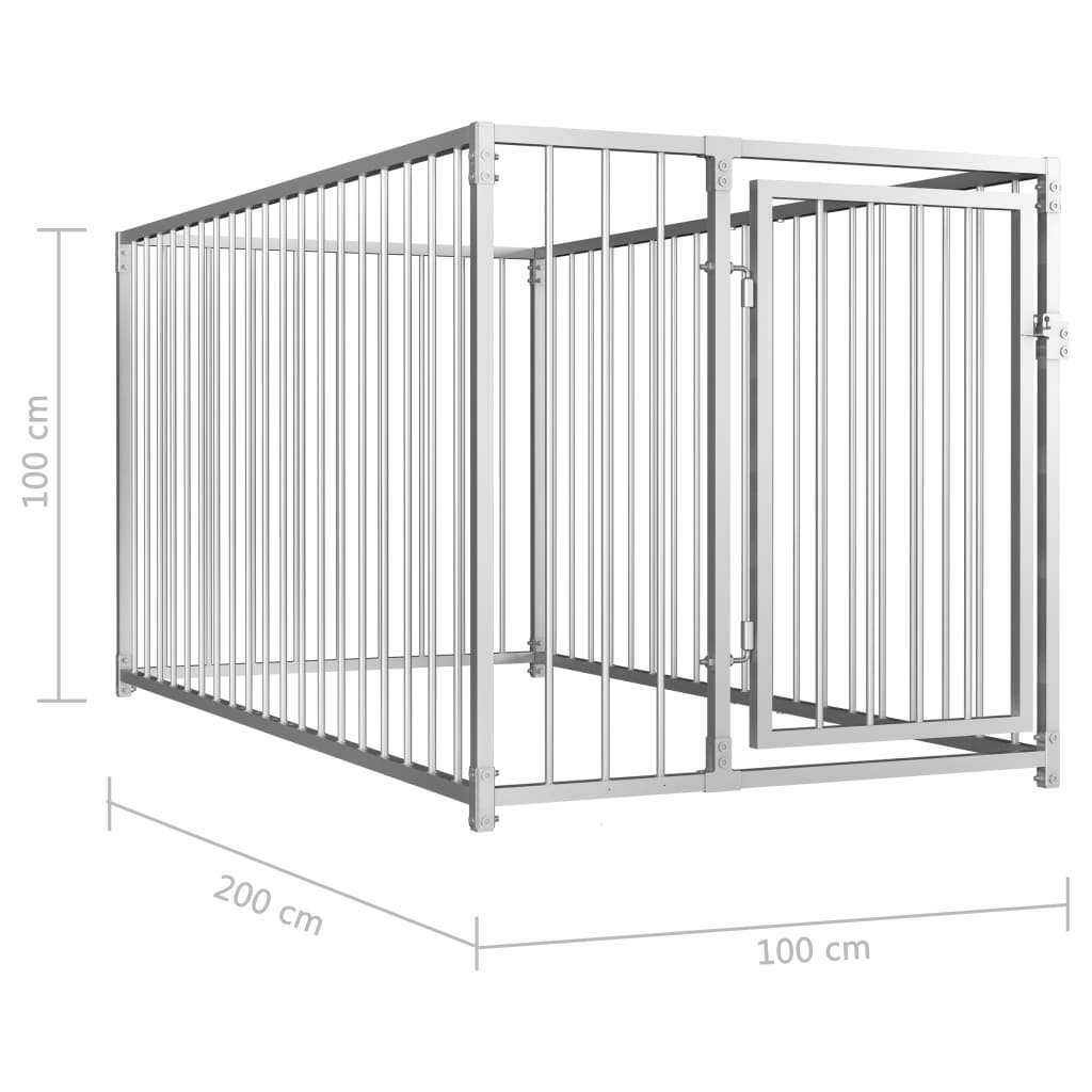  Vanjski kavez za pse 100 x 200 x 100 cm | shoptok.hr