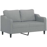  3-dijelni set sofa s jastucima svjetlosivi od tkanine | shoptok.hr