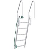  Ljestve za pristanište s 5 stepenica Srebrno 58 x 77 x 191 cm | Eponuda.com