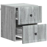  Stenski nočni omarici 2 pcs Siva Sonoma 33 x 34,5 x 40 cm, (5000210036) | Shoptok.si