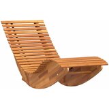  Ležaljka 2 pcs Smeđa 154 x 60 x 74 cm Čvrsto drvo akacije | shoptok.hr