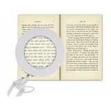Extol LED prigušiva stona lampa sa lupom LED/8W/5V 2900/4500/7500K bela | Eponuda.com
