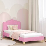  Posteljica za malčke z vzglavjem Roza 90 x 190 cm blago, (5000105114) | Shoptok.si