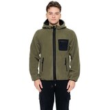 Leone 1947 Flis Man Hoody Full Zip Polar Kaki Cene