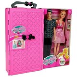  Set lutaka za igru u koferu - dečko i cura s raznim rekvizitima - roza | shoptok.hr