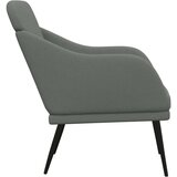  Fotelja tamnosiva 63 x 76 x 80 cm od tkanine - Tamno siva 1 | shoptok.hr