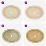  Umivaonik krem 53 x 40 x 15 cm mramorni | shoptok.hr