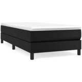  s oprugama i madracem crni 100x200 cm od umjetne kože | shoptok.hr