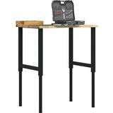 vidaXL Delovna miza 80x60x(71,5-98) cm trdna hrastovina | Shoptok.si