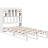  Krevet s regalom za knjige bez madraca bijeli 75x190cm borovina | shoptok.hr