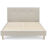 Bobochic Paris Bež tapecirani bračni krevet s letvicom 180x200 cm Tory - Cijene