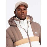 Ombre Colorful retro men's sports jacket - beige and white | Eponuda.ba