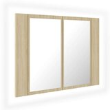  Kupaonski ormarić s ogalom boja hrasta 60x12x45 akrilni | shoptok.hr