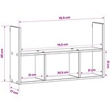  Polica na zidu Betonska siva 78,5 x 17 x 45 cm | shoptok.hr