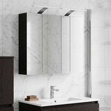  Kupaonski ormar s ogledalom Crni hrast 60 x 14 5 x 50 cm | shoptok.hr