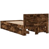  Okvir za krevet s uzglavljem boja hrasta 90x200 cm drveni | shoptok.hr