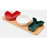 Sinsay Pladanj za posluživanje s tri zdjelice | shoptok.hr