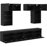 TV zidne jedinice 6 pcs 100 x 30 x 40 cm Umjetnički hrast | shoptok.hr