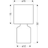 Candellux Lighting INER Stona lampa 1X40W E14 roze | Eponuda.com