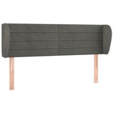 Maison Chic vzglavna omarica - nočna omarica - posteljna omarica z ušesi temno sivo 147x23x78/88 cm žamet, (21710737) | Shoptok.si