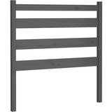  Posteljno vzglavje sivo 96x4x100 cm trdna borovina, (20645032) | Shoptok.si