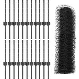 vidaXL Ograja za Posts 11 pcs U-Channel Siva 40 cm Jeklo, Šesterokotna ograja Siva 0.4x50 m Jeklo | Shoptok.si